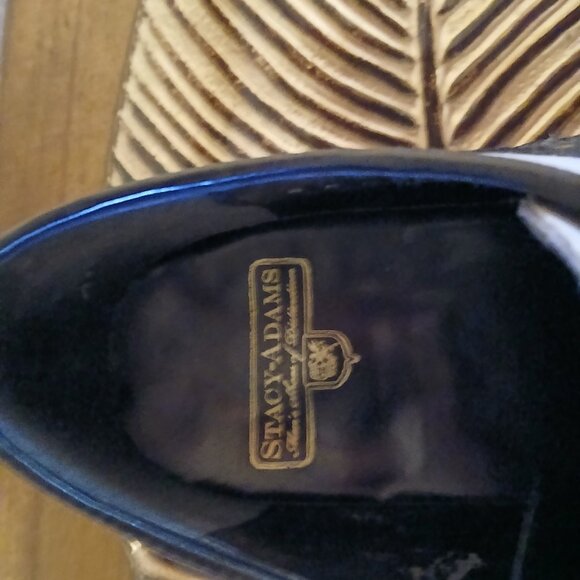 Men's Stacy Adams Black and While Shoes Size 9 D - Picture 5 of 7
